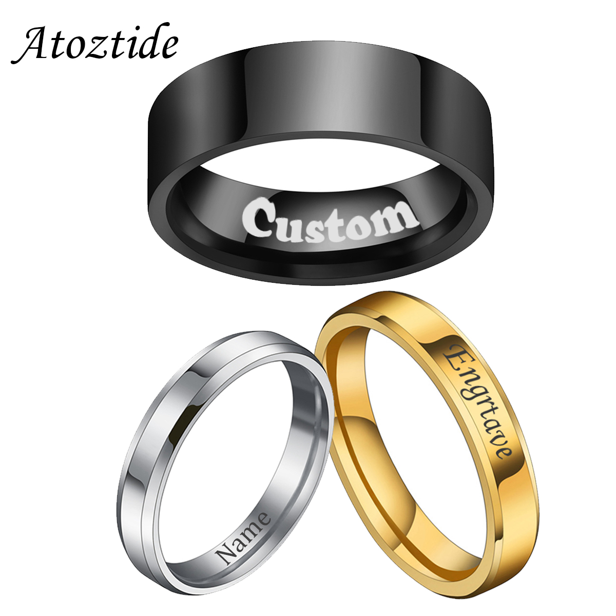 Coupling 8Mm - Женские кольца из нержавеющей стали, с
