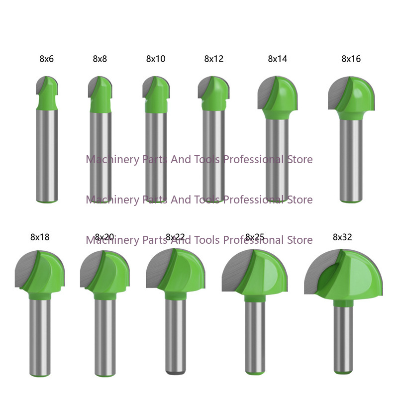 End Mill Set - Набор фрез с круглым дном над