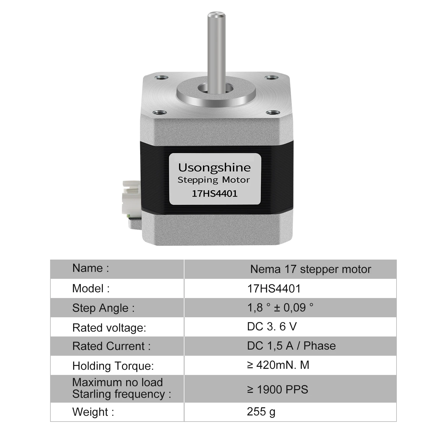 Шаговый двигатель Usongshine N – обзор и цена Stepper Motor Nema17