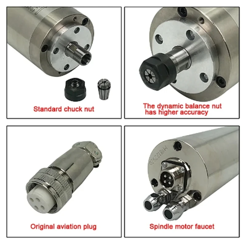 65X158-800W-ER11-220V двигател – обзор и цена Water Cooled Spindle