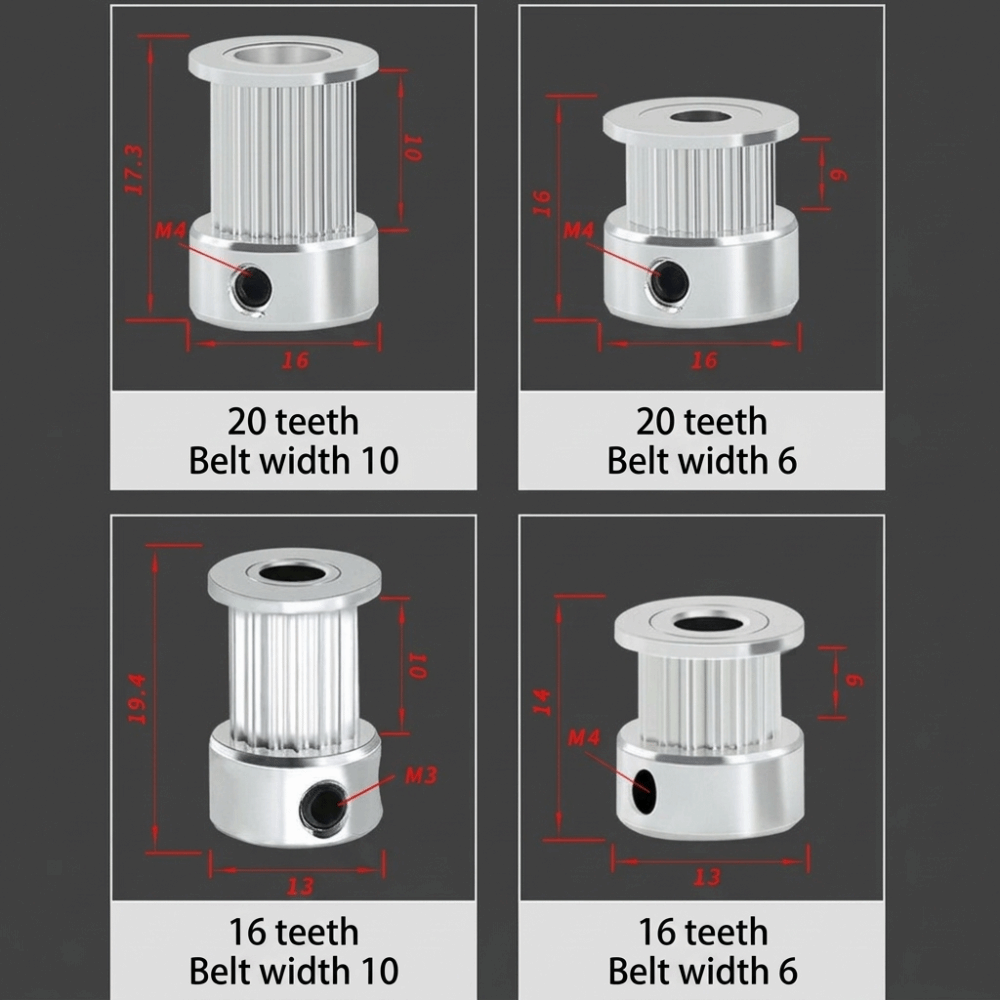 16T 20T GT2 Шкив с зубчатым ре – обзор и цена Gt2 Pulley