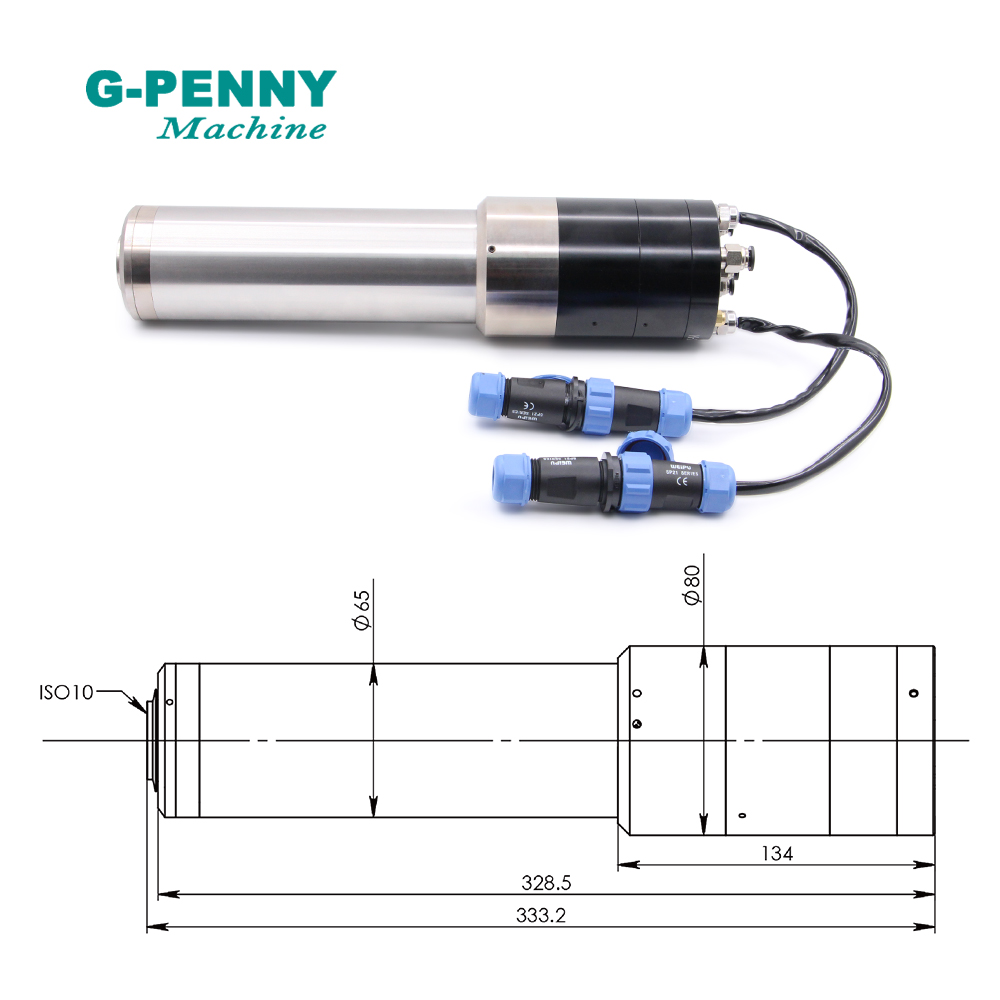 НОВИНКА! G-PENNY 110В/220В/380 – обзор и цена Water Cooled Spindle
