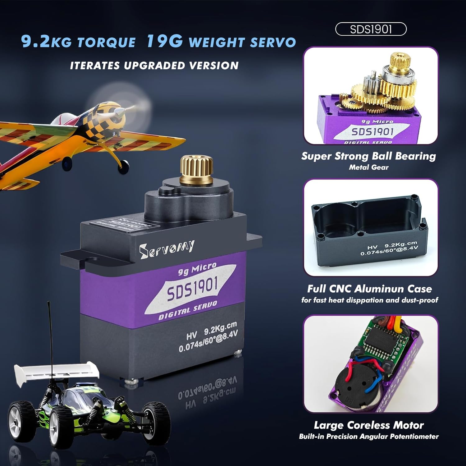 SERVOMY-SDS1901 Цифровой 9G ми – обзор и цена Servo 9G